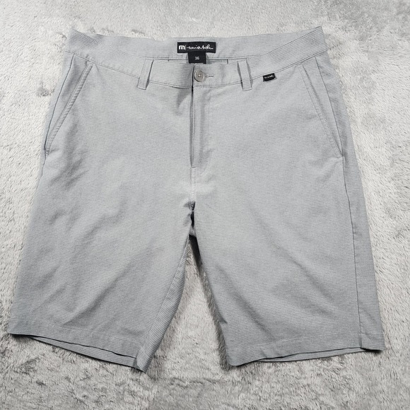 Travis Mathew Other - Travis Mathew Shorts Mens 36 Gray Microstripe 10" Inseam Stretch Chino Golf